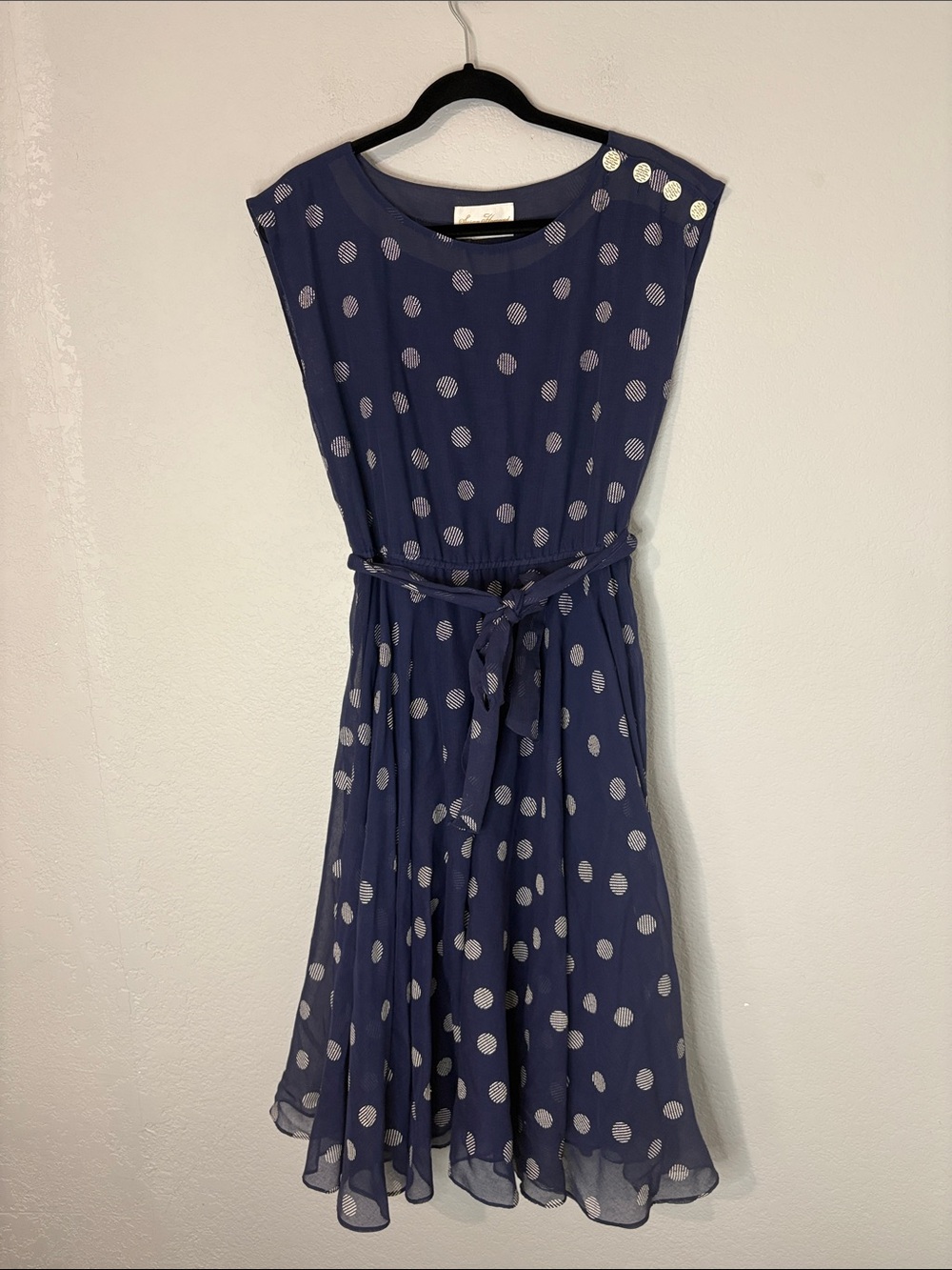 Susan Howard Vintage Polka Dot Fit Flare Dress M
